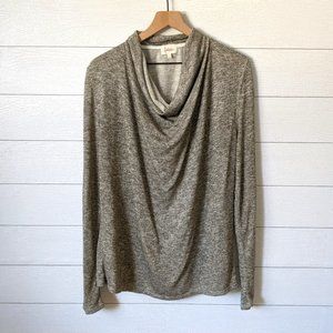 Anthropologie DELETTA Sparkle Gold Sweater
